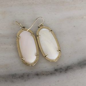 White Kendra Scott earring